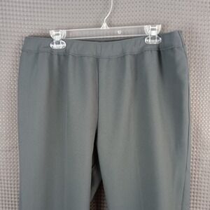 Bend Over Womens Pull On Pants Gray Elastic Waist No Pockets Size 18WP